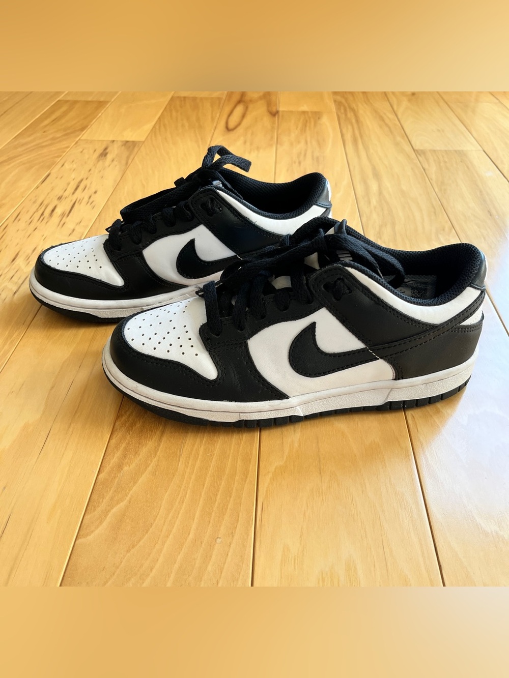 Nike Kids’ Dunk Black and White Low-Top Sneakers